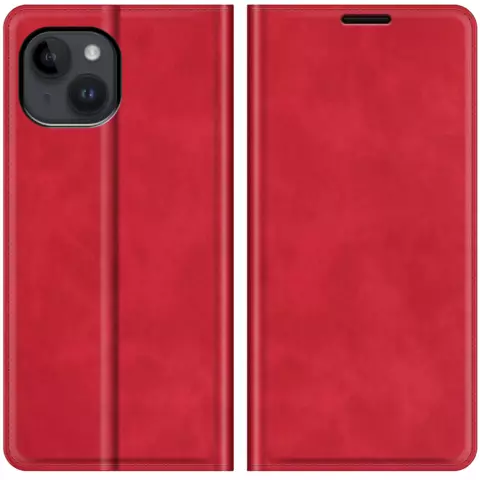 Just in Case Wallet Case Magnetische H&uuml;lle f&uuml;r iPhone 14 Plus - rot