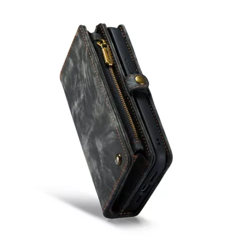 Caseme Vintage Wallet Case f&uuml;r iPhone 14 - schwarz