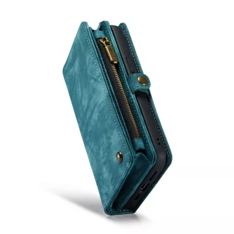 Caseme Vintage Wallet H&uuml;lle f&uuml;r iPhone 14 Plus - blau