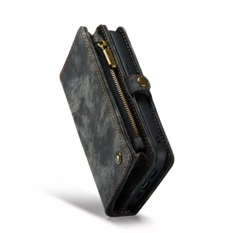 Caseme Vintage Wallet Case f&uuml;r iPhone 14 Pro - schwarz
