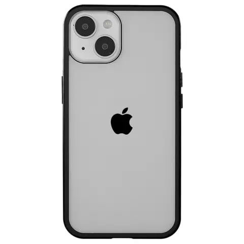 Just in Case Magnetic Metal Tempered Glass Cover Case f&uuml;r iPhone 14 - schwarz und transparent