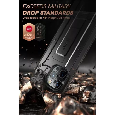 Supcase Unicorn Beetle Belt Clip H&uuml;lle Kompatibel mit iPhone 14 Pro - Schwarz