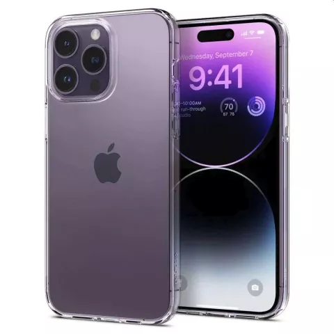 Spigen Liquid Crystal Case Kompatibel mit iPhone 14 Pro Max - Kristallklar