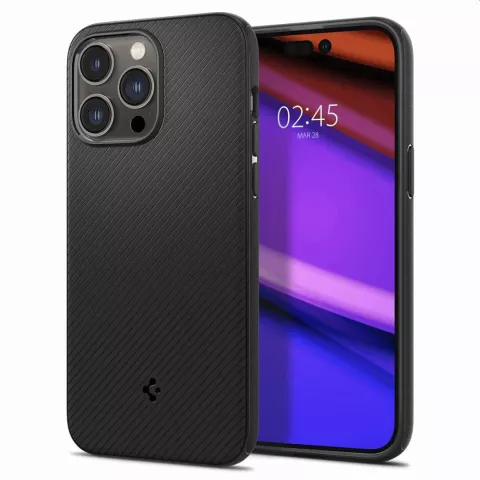Spigen Mag Armor Case H&uuml;lle Kompatibel mit iPhone 14 Pro - schwarz Magfit