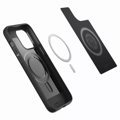 Spigen Mag Armor Case H&uuml;lle Kompatibel mit iPhone 14 Pro - schwarz Magfit