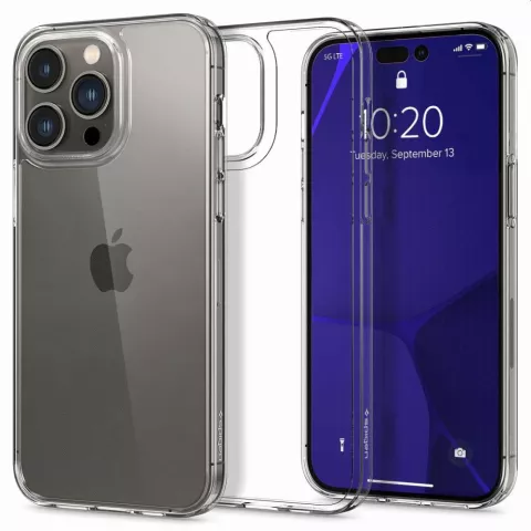 Spigen Air Skin Hybrid Case Kompatibel mit iPhone 14 Pro - Kristalltransparent