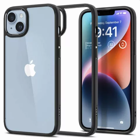 Spigen Ultra Hybrid Case Kompatibel mit iPhone 14 - Mattschwarz