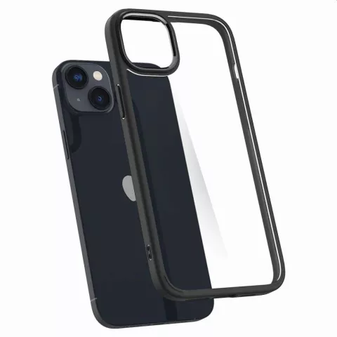 Spigen Ultra Hybrid Case Cover f&uuml;r iPhone 14 - mattschwarz