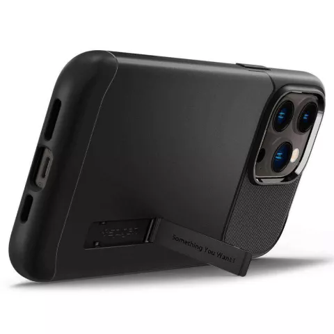 Spigen Slim Armor Case H&uuml;lle Kompatibel mit iPhone 14 Pro Max - Schwarz