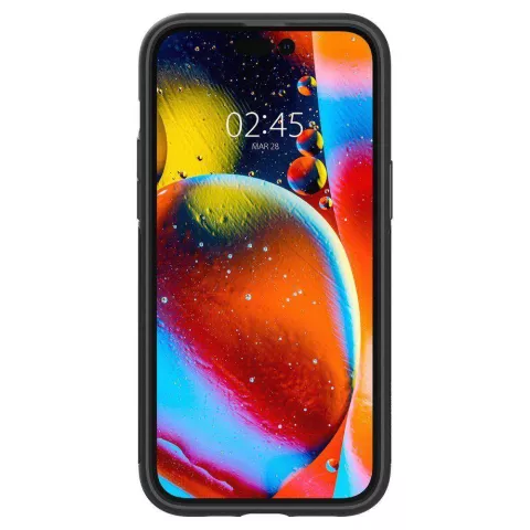 Spigen Slim Armor Case H&uuml;lle Kompatibel mit iPhone 14 Pro Max - Schwarz