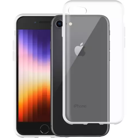 Just in Case Weiche TPU-H&uuml;lle Kompatibel mit iPhone SE 2020 und iPhone SE 2022 - transparent