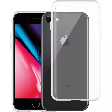 Just in Case Weiche TPU-H&uuml;lle Kompatibel mit iPhone SE 2020 und iPhone SE 2022 - transparent
