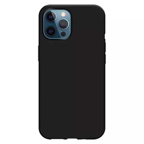 Just in Case Weiche TPU-H&uuml;lle mit Kordel Kompatibel mit iPhone 12 Pro Max - Schwarz