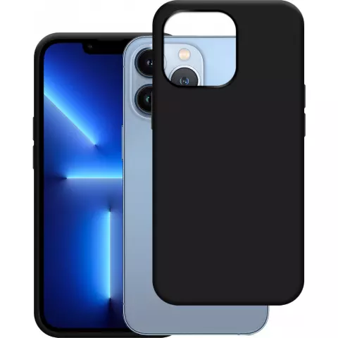 Just in Case Weiche TPU-H&uuml;lle mit Kordel Kompatibel mit iPhone 13 Pro - Schwarz