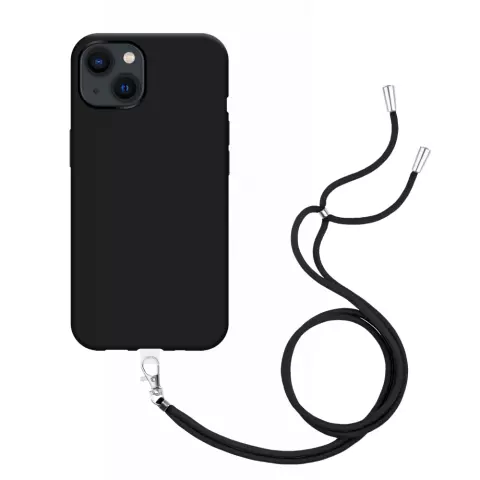 Just in Case Weiche TPU-H&uuml;lle mit Kabelabdeckung f&uuml;r iPhone 14 - schwarz