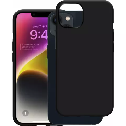 Just in Case Weiche TPU-H&uuml;lle mit Kabelabdeckung f&uuml;r iPhone 14 - schwarz