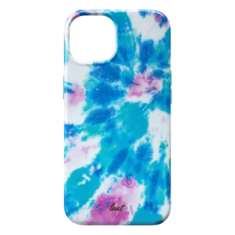 Laut Huex Tie Dye H&uuml;lle Kompatibel mit iPhone 13 - Blau