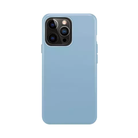 Xqisit NP Silikonh&uuml;lle Anti Bac H&uuml;lle Kompatibel mit iPhone 14 Pro - Hellblau
