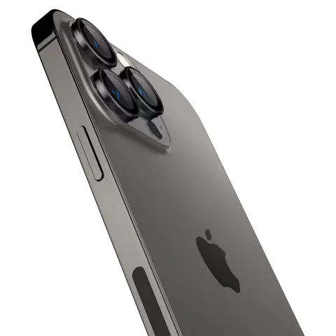 Spigen Glas tR EZ Fit Optik Pro Lens 2 Pack Kompatibel mit iPhone 14 Pro und iPhone 14 Pro Max - Schwarz