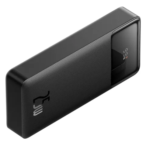 Baseus Bipow Power Bank 20000mAh 25W Quick Charge Dual USB-A und USB-C Port und Kabel - Schwarz