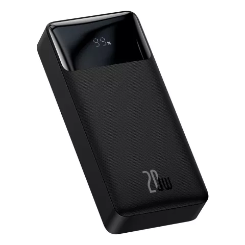 Baseus Bipow Power Bank 20000 mAh 20 W Schnellladung Dual USB-A und USB-C - Schwarz