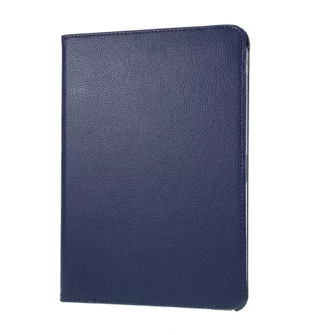 Leder Litchi Grain iPad Pro 12,9-Zoll (2018 2020 2021 2022) H&uuml;lle mit &Auml;rmel und Abdeckung - Blau