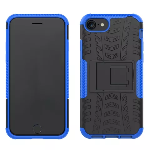 Blau schwarz Hybrid Standard H&uuml;lle iPhone 7 8 SE 2020 SE 2022 H&uuml;lle stossfest