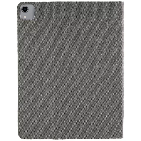 Stoff Kunstleder iPad Pro 12,9-Zoll 2018 2020 2021 2022 Hoes Case - Grauer Stoff