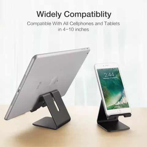Mobiler/GSM-Design-Standard-Universal-iPhone-Tischhalter aus Aluminium &ndash; mattschwarz