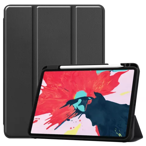 Trifold-Cover f&uuml;r iPad Pro 11 Zoll (2018 2020 2021 2022) &amp; iPad Air 4 und iPad Air 5 - Schwarz