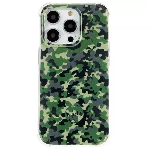 Army Camouflage Survivor TPU-H&uuml;lle f&uuml;r iPhone 14 Pro Max - Armeegr&uuml;n