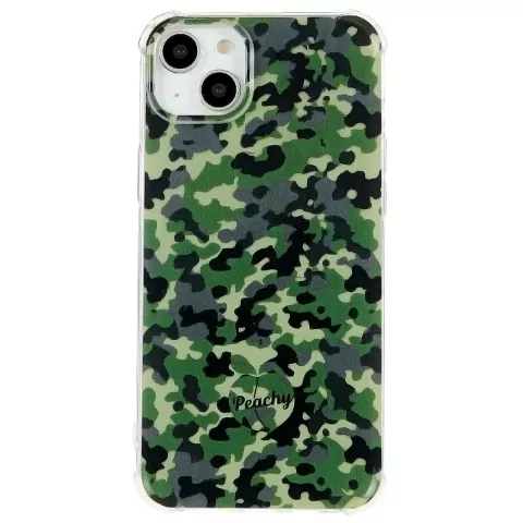 Army Camouflage Survivor TPU-H&uuml;lle f&uuml;r iPhone 14 Plus - Armeegr&uuml;n