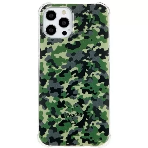 Army Camouflage Survivor TPU-H&uuml;lle f&uuml;r iPhone 12 Pro Max - Armeegr&uuml;n