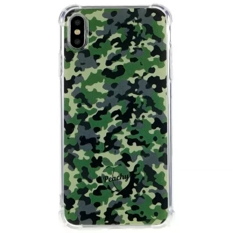 Army Camouflage Survivor TPU-H&uuml;lle f&uuml;r iPhone XS Max - Armeegr&uuml;n