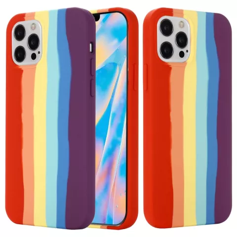 Rainbow Pride Silikonh&uuml;lle f&uuml;r iPhone 15 Pro - Pastell