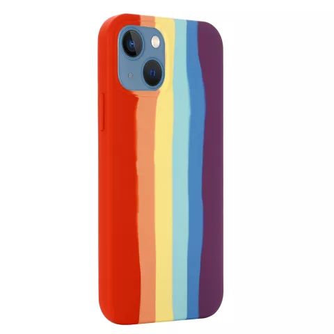 Rainbow Pride Silikonh&uuml;lle f&uuml;r iPhone 13 - Pastell