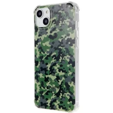 Camo Survivor TPU-H&uuml;lle mit verst&auml;rkten Ecken f&uuml;r iPhone 15 - Armeegr&uuml;n