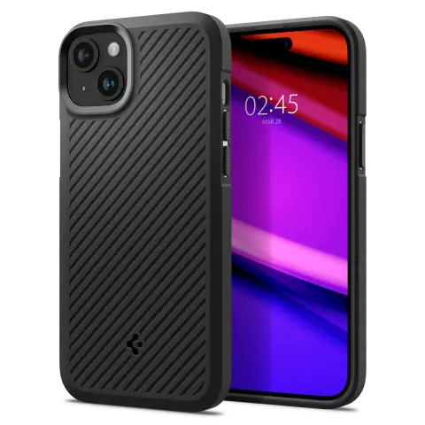Spigen Core Armor H&uuml;lle Kompatibel mit iPhone 15 - Schwarz