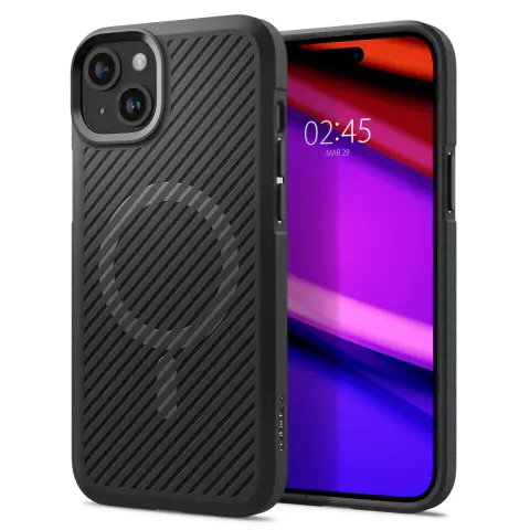 Spigen Core Armor MagFit-H&uuml;lle f&uuml;r iPhone 15 - Schwarz