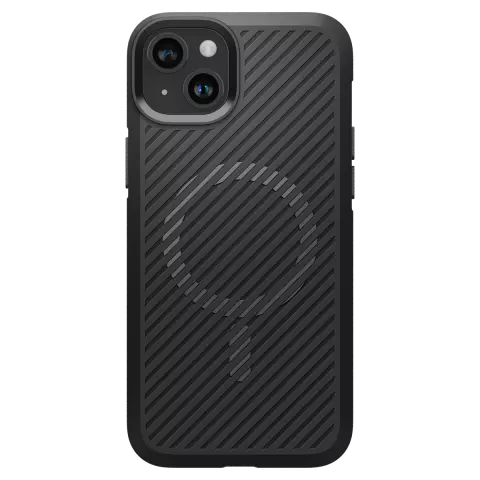 Spigen Core Armor MagFit H&uuml;lle Kompatibel mit iPhone 15 - Schwarz