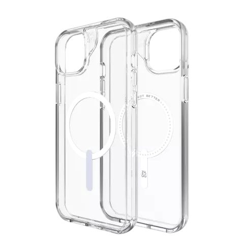 ZAGG Crystal Palace Snap Case Kompatibel mit iPhone 14 Plus &amp; iPhone 15 Plus - Transparent