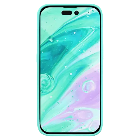 Laut Huex Pastels H&uuml;lle Kompatibel mit iPhone 14 Pro - Mintgr&uuml;n