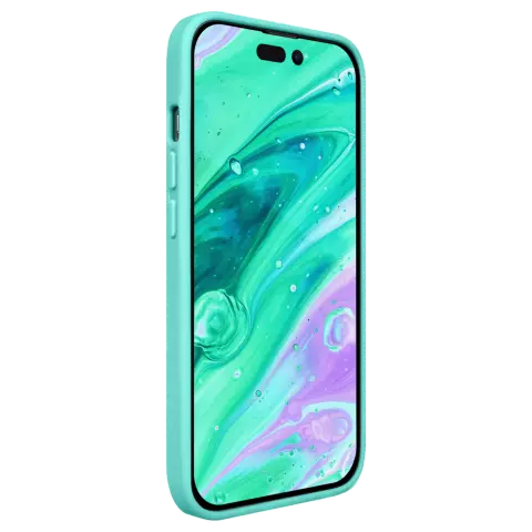 Laut Huex Pastels H&uuml;lle Kompatibel mit iPhone 14 Pro - Mintgr&uuml;n