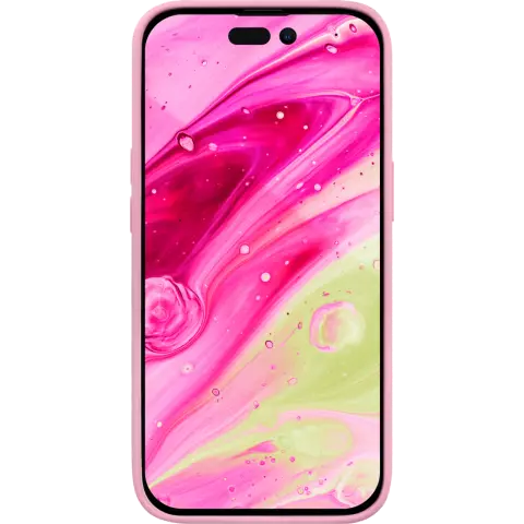 Laut Huex Pastels H&uuml;lle Kompatibel mit iPhone 14 Pro - Pink