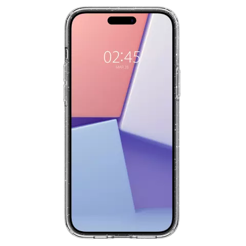 Spigen Liquid Crystal Glitter H&uuml;lle Kompatibel mit iPhone 15 - Transparent