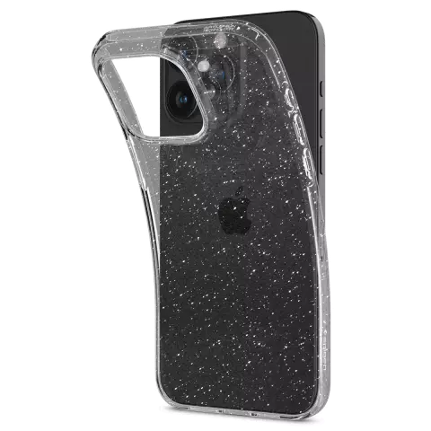 Spigen Liquid Crystal Glitter H&uuml;lle f&uuml;r iPhone 15 Pro - Transparent