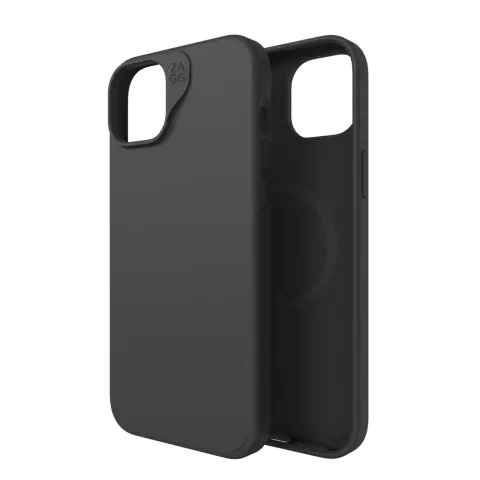 ZAGG Manhattan Snap Case Kompatibel mit iPhone 14 Plus &amp; iPhone 15 Plus - Schwarz