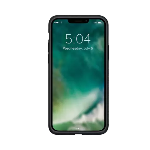Xqisit NP Silikonh&uuml;lle Anti Bac H&uuml;lle Kompatibel mit iPhone 13 mini - Schwarz