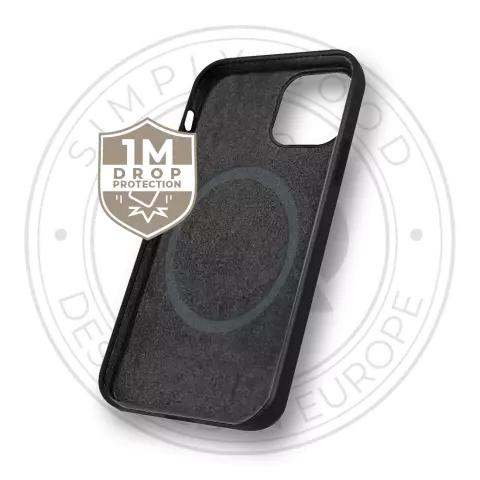 Xqisit NP Silikonh&uuml;lle Anti Bac Magnet Recycelte H&uuml;lle Kompatibel mit iPhone 15 Plus - Schwarz