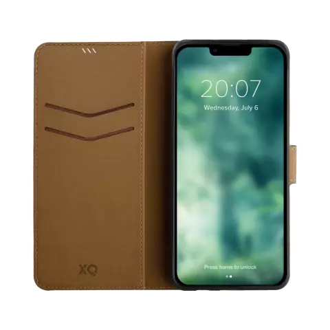 Xqisit NP Slim Wallet Selection Anti Bac Recycled H&uuml;lle Kompatibel mit iPhone 15 - Schwarz